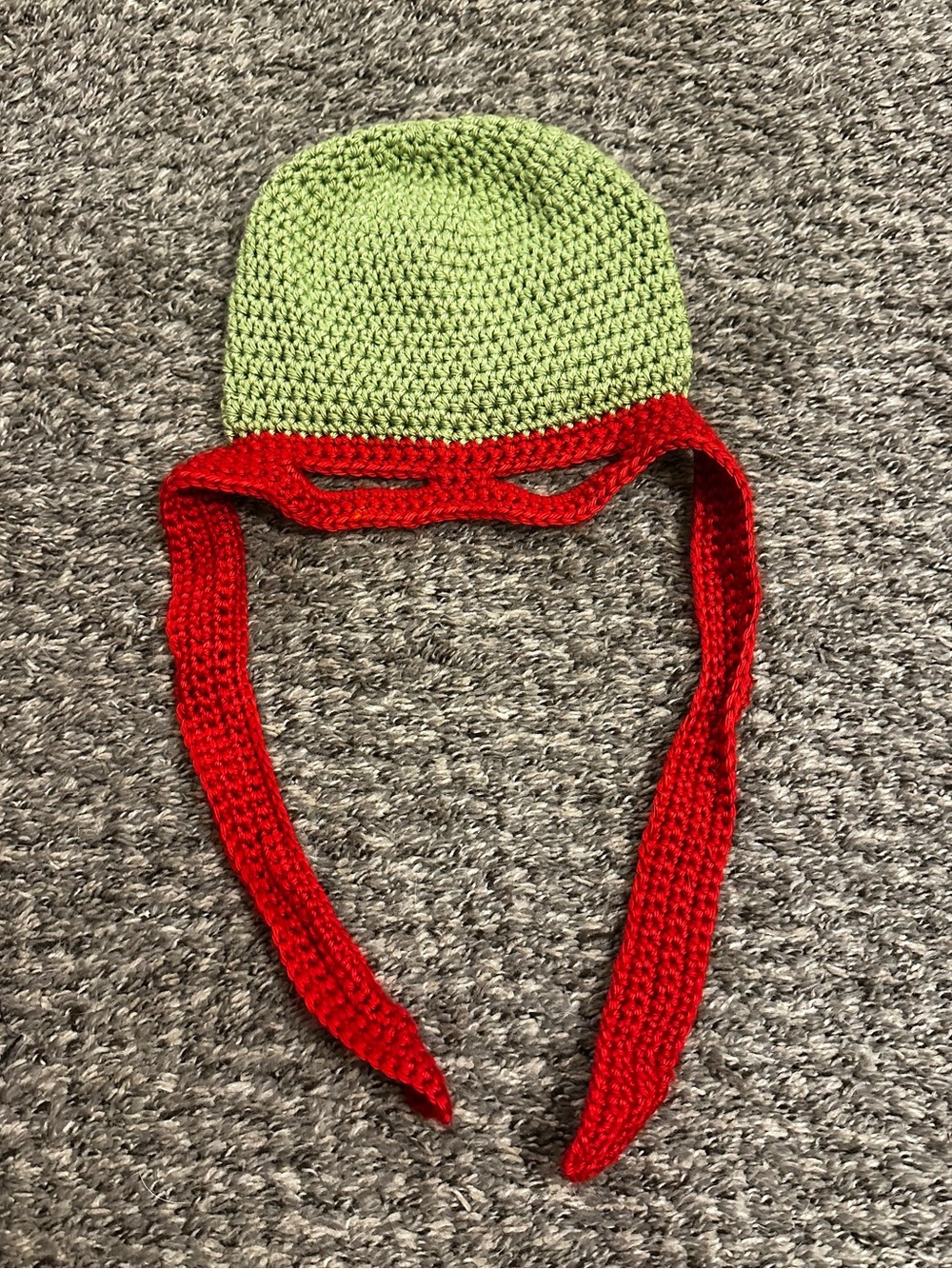 Handmade Crochet Ninja Turtle Beanie Hat